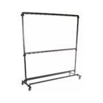 Jassenrek 2 meter met wielen(104 jassen)